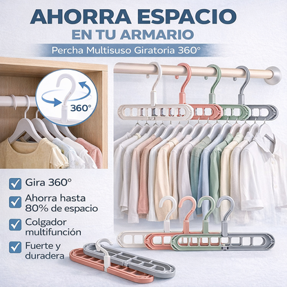 Pack de 5 Perchas Múltiples