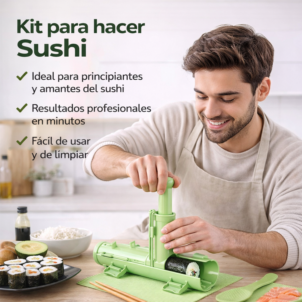 Set de Sushi + Palillos de Bambú