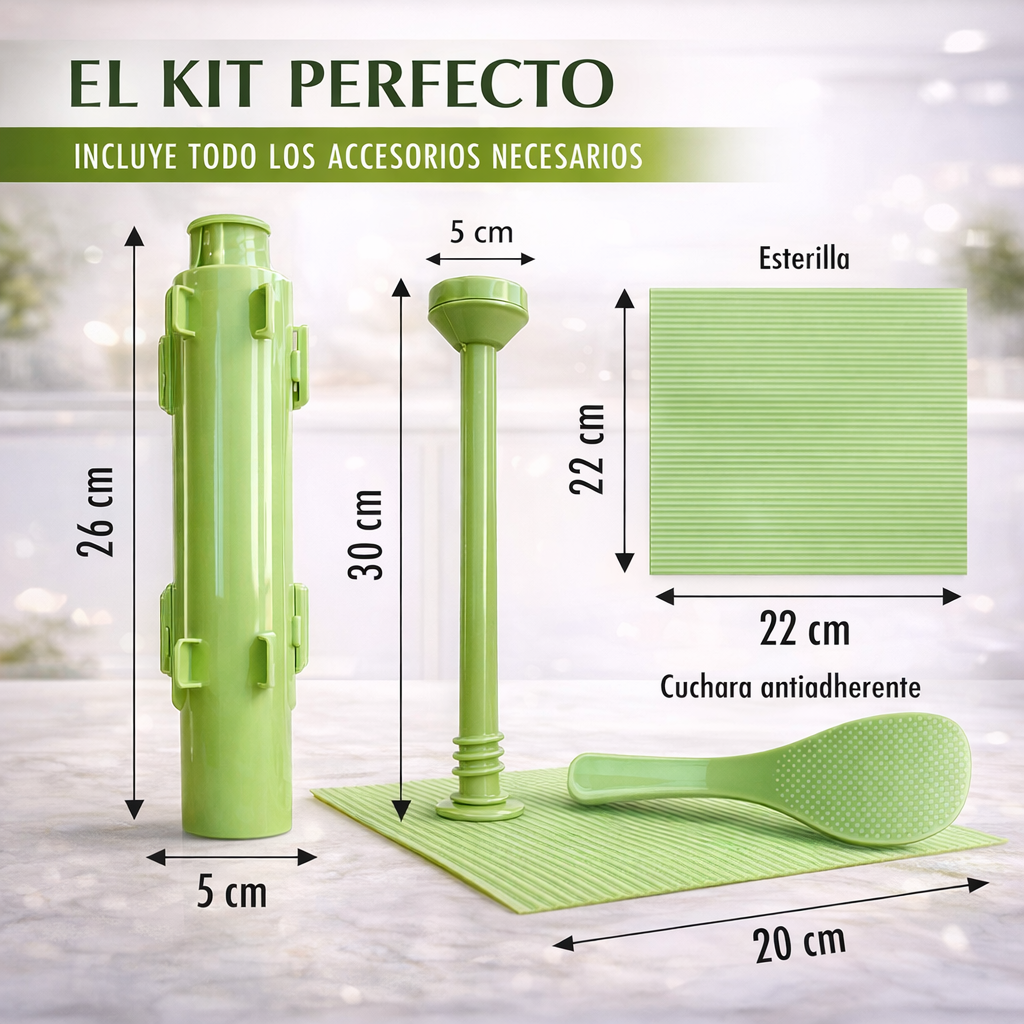 Set de Sushi + Palillos de Bambú